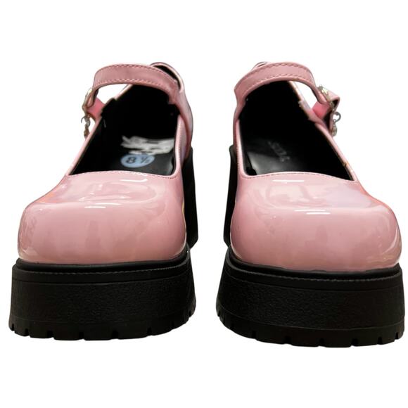 SODA bubblegum patent vegan leather Pink platform Maryjane schoolgirl NWT SZ 8.5 - Picture 11 of 14